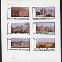 Bernera 1982 Stately Homes #4 imperf set of 6 values (15p to 75p) unmounted mint