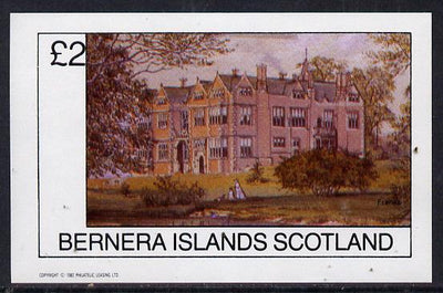 Bernera 1982 Stately Homes #4 imperf deluxe sheet (£2 value) unmounted mint