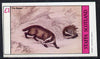Staffa 1982 Animals (Badger) imperf souvenir sheet (£1 value) unmounted mint