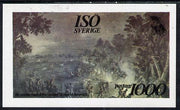 Iso - Sweden 1976 USA Bicentenary (Painting of Battle) imperf deluxe sheet (1000 value) unmounted mint