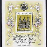Barbuda 1981 Royal Wedding $5 m/sheet unmounted mint, SG MS 571