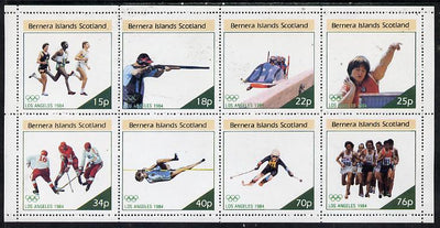 Bernera 1984 Los Angeles Olympic Games perf,set of 8 values (15p to 76p) unmounted mint
