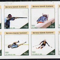 Bernera 1984 Los Angeles Olympic Games imperf,set of 8 values (15p to 76p) unmounted mint