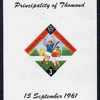 Thomond 1961 Hurling 3d (Diamond-shaped) imperf m/sheet unmounted mint