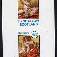 Eynhallow 1982 Pets From fairy Tales (Dog Feeding the Cat) imperf,set of 2 values (40p & 60p) unmounted mint