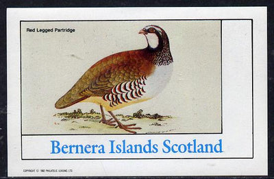 Bernera 1982 Partridge imperf deluxe sheet (undenominated) unmounted mint