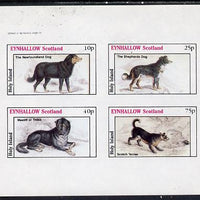 Eynhallow 1982 Dogs imperf,set of 4 values (10p to 75p) unmounted mint