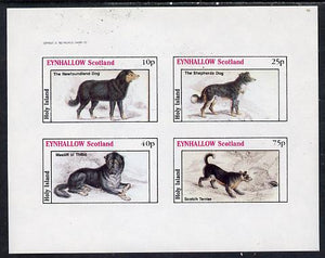 Eynhallow 1982 Dogs imperf,set of 4 values (10p to 75p) unmounted mint