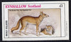 Eynhallow 1982 Animals #07 (Fox) imperf souvenir sheet (£1 value) unmounted mint