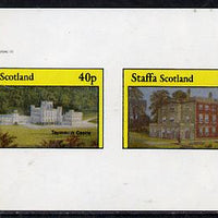 Staffa 1982 Stately Homes #2 imperf,set of 2 values (40p & 60p) unmounted mint