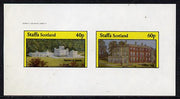 Staffa 1982 Stately Homes #2 imperf,set of 2 values (40p & 60p) unmounted mint