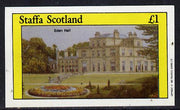 Staffa 1982 Stately Homes #2 imperf souvenir sheet (£1 value) unmounted mint