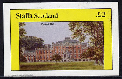 Staffa 1982 Stately Homes #2 imperf deluxe sheet (£2 value) unmounted mint