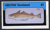 Grunay 1982 Fish imperf souvenir sheet (£1 value) unmounted mint