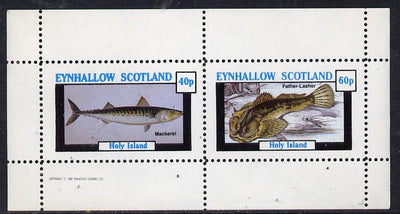 Eynhallow 1982 Fish #03 (Mackerel & Lasher) perf,set of 2 values (40p & 60p) unmounted mint