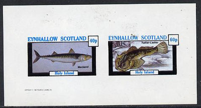 Eynhallow 1982 Fish #03 (Mackerel & Lasher) imperf,set of 2 values (40p & 60p) unmounted mint