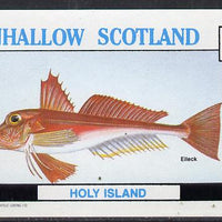 Eynhallow 1982 Fish #03 (Elleck) imperf deluxe sheet (£2 value) unmounted mint