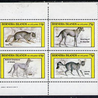 Bernera 1982 Animals (Grey Fox etc) perf,set of 4 values (10p to 75p) unmounted mint