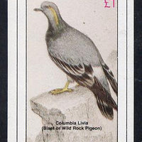 Staffa 1982 Pigeons #01 imperf souvenir sheet (£1 value) unmounted mint