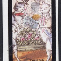 Staffa 1982 Cats From fairy Tales (Pussies' Party) imperf souvenir sheet (£1 value) unmounted mint