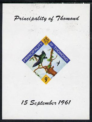 Thomond 1961 Martin 9d (Diamond-shaped) imperf m/sheet unmounted mint