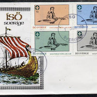 Iso - Sweden 1982 75th Anniversary of Scouting perf set of 4 on cover with first day cancel