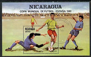 Nicaragua 1982 Football World Cup Championships (2nd issue) m/sheet cto used, SG MS 2332