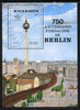 Nicaragua 1987 750th Anniversary of Berlin (Tower & Railway Station) m/sheet cto used, SG MS 2903