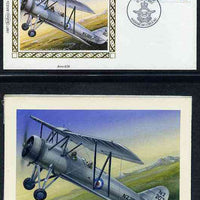 New Zealand 1987 50th Anniversary of Royal New Zealand Air Force - original hand-painted artwork by Gordon G Davies showing Avro 626 (Prefect), as used to illustrate Benham silk first day cover (40c value), mounted on board 5.5" x……Details Below