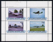 Staffa 1982 Military Jets #4 perf,set of 4 values (10p to 75p) unmounted mint