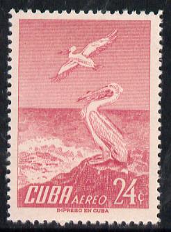 Cuba 1956 Pelican 24c (from Air set) unmounted mint SG 776