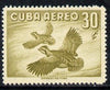 Cuba 1956 Bobwhite 30c (from Air set) unmounted mint SG 778