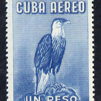Cuba 1956 Caracara 1p blue (from Air set) unmounted mint SG 784
