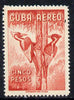 Cuba 1956 Woodpecker 5p red (from Air set) unmounted mint SG 782