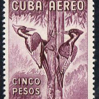 Cuba 1956 Woodpecker 5p purple (from Air set) unmounted mint SG 786