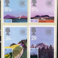 Great Britain 1983 Commonwealth Day (Geographical Regions) set of 4 PHQ cards with appropriate stamps each very fine used with first day cancels