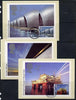 Great Britain 1983 Europa - Engineering Achievements set of 3 PHQ cards with appropriate stamps each very fine used with first day cancels