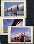 Great Britain 1983 Europa - Engineering Achievements set of 3 PHQ cards with appropriate stamps each very fine used with first day cancels