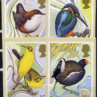 Great Britain 1980 Centenary of Wild Birds Protection Act set of 4 PHQ cards unused and pristine