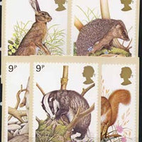 Great Britain 1977 British Wildlife set of 5 PHQ cards unused and pristine