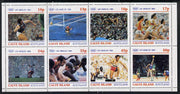 Calve Island 1984 Los Angeles Olympic Games perf,set of 8 values (10p to 50p) unmounted mint