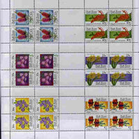 Cinderella - Hutt River Province 1986 Wild Flowers complete sheet of 24 (4 sets of 6) unmounted mint