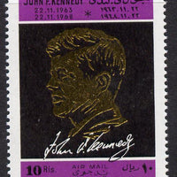 Ajman 1968 Death Anniversary of Kennedy 1 value perf unmounted mint, Mi 325A