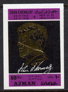 Ajman 1968 Death Anniversary of Kennedy 1 value perf unmounted mint, Mi 325B
