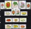 Ascension 1981-82 Flowers definitive set (without imprint) complete 1p to £2 unmounted mint SG 282A-96A