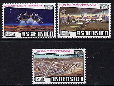 Ascension 1976 Bicentenary of USA set of 3, SG 219-21 unmounted mint