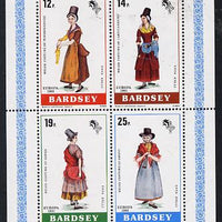 Bardsey (British Local) 1981 EUROPA (Welsh Costumes) set of 4 unmounted mint