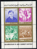 Ajman 1967 Kennedy 50th Anniversary 1R x4 perf m/sheet unmounted mint (Mi BL 11C)