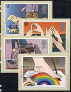 Great Britain 1981 International Year of the Disabled set of 4 PHQ cards with appropriate stamps each very fine used with first day cancels