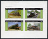 Bernera 1982 Steam Locos #05 imperf,set of 4 values (10p to 75p) unmounted mint